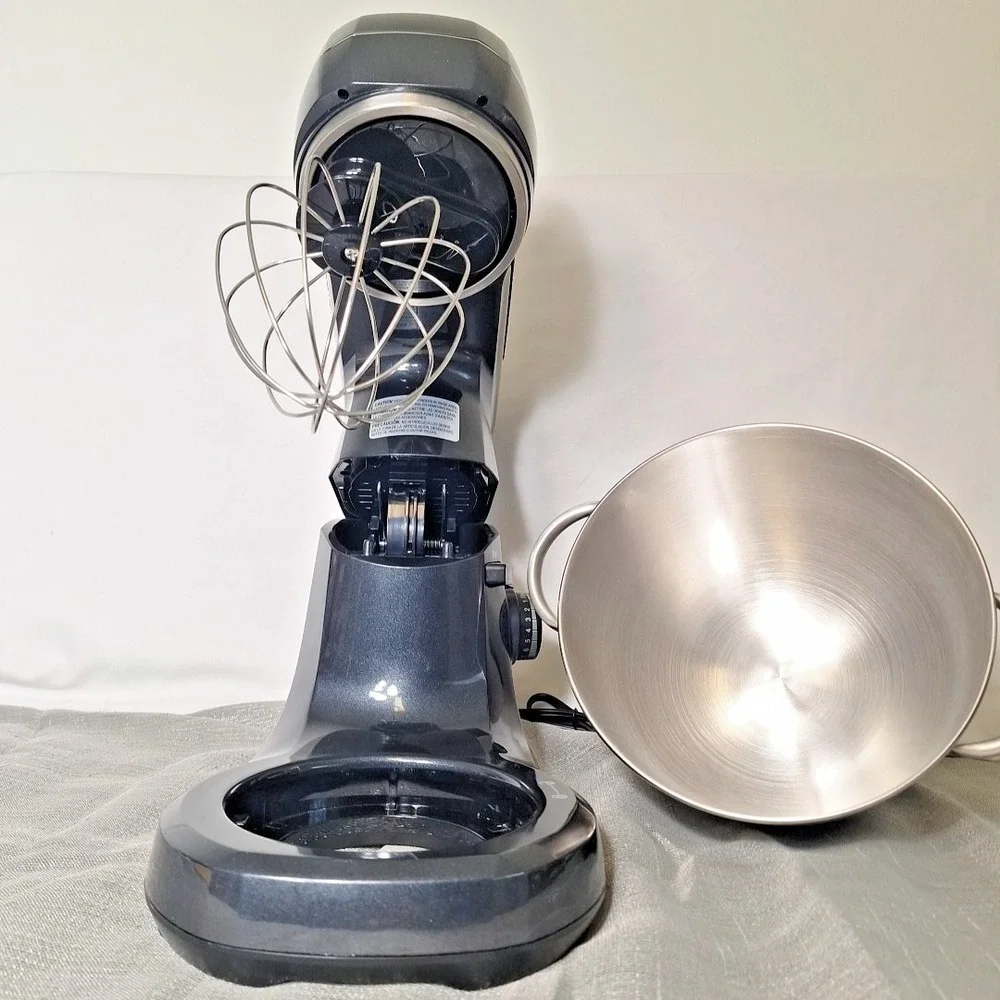 Hamilton Beach 7 Speed Stand Mixer 63394 Metallic Black Bowl and Cover